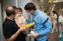 CE Sabadell en el Hospital Universitari General de Catalunya