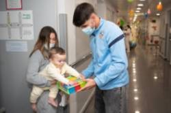 CE Sabadell en el Hospital Universitari General de Catalunya