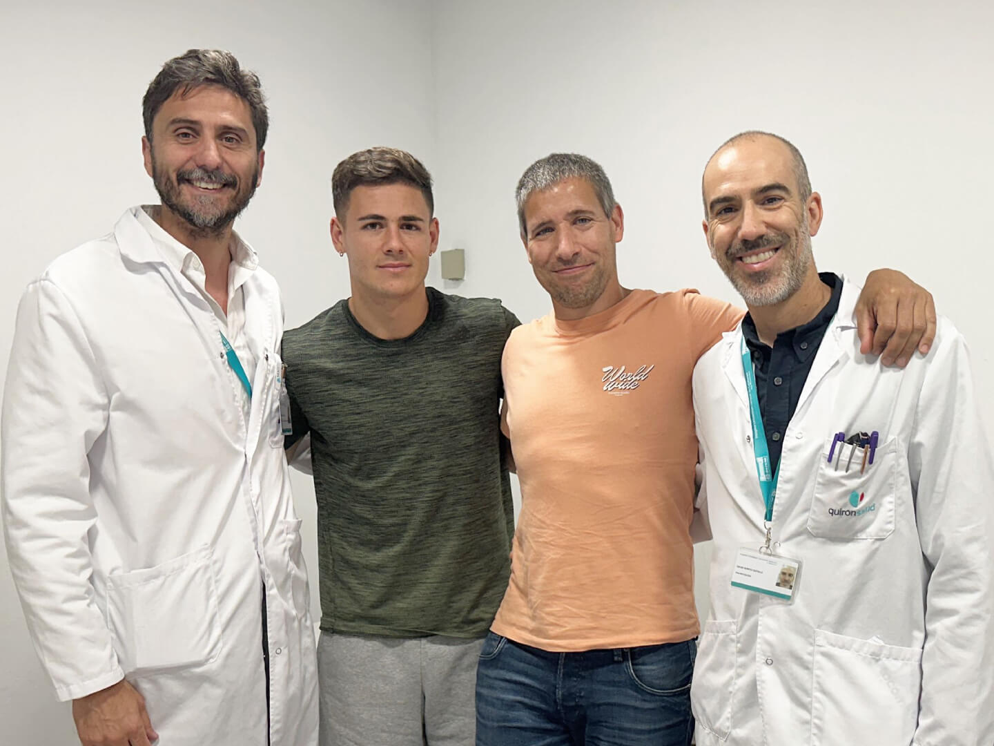 futbolista Víctor Fernández confía en el Hospital General de Catalunya